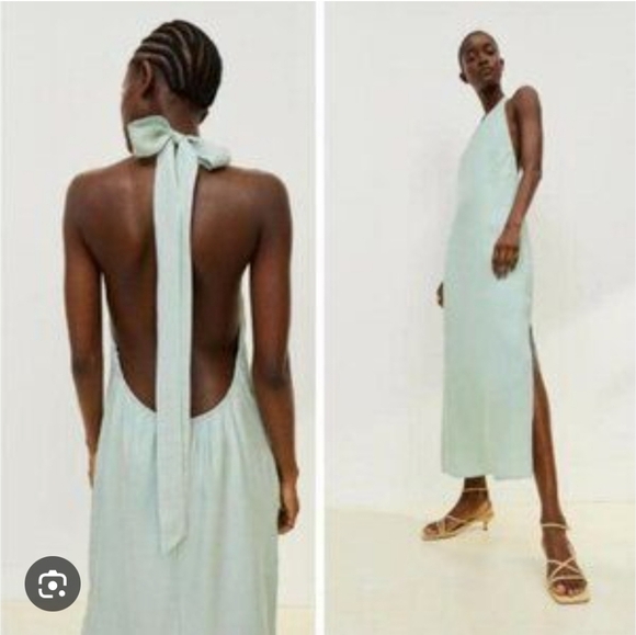 H & M NWTs Backless Halter Dress - Picture 1 of 5
